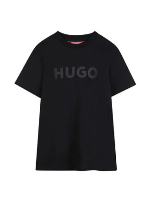 HUGO T-Shirt G01014 D Czarny Regular Fit