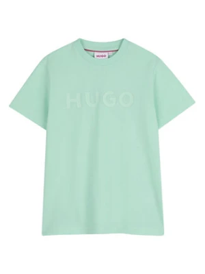 HUGO T-Shirt G01014 D Zielony Regular Fit