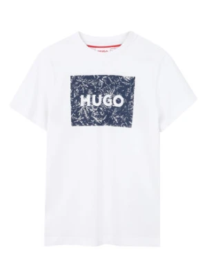 HUGO T-Shirt G01020 S Biały Regular Fit