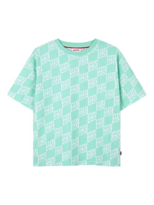 HUGO T-Shirt G01022 D Zielony Loose Fit