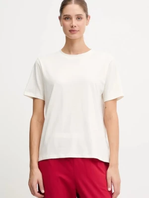 HUGO t-shirt lounge damski kolor beżowy 50555634