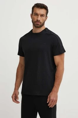 HUGO t-shirt lounge kolor czarny gładki 50520480