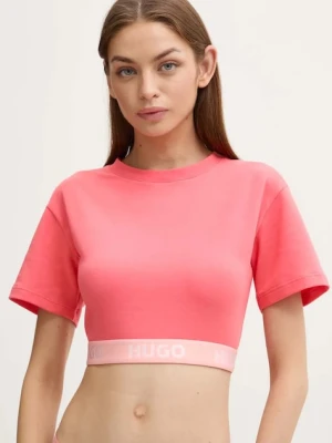HUGO t-shirt lounge kolor czerwony