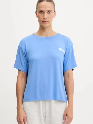 HUGO t-shirt lounge kolor niebieski 50490707