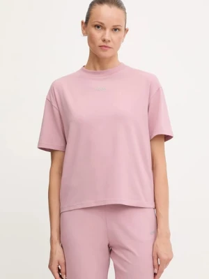 HUGO t-shirt lounge kolor różowy 50490593