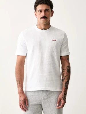 HUGO T-shirt lounge męski z bawełną Austin T-Shirt biały