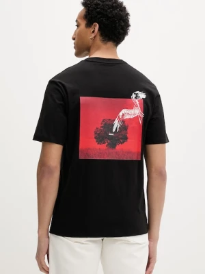 HUGO T-shirt męski bawełniany Derlyns