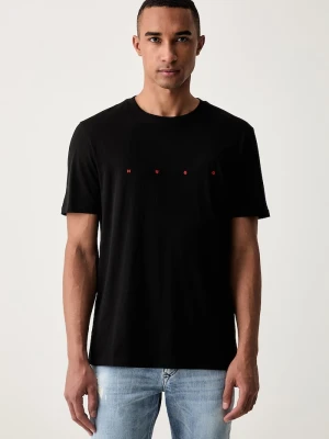 HUGO T-shirt męski bawełniany Dorosi czarny