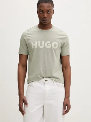HUGO T-shirt męski bawełniany Dulivio