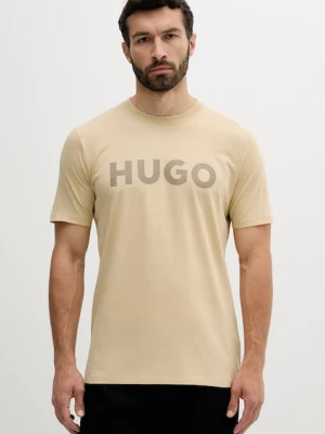 HUGO T-shirt męski bawełniany Dulivio