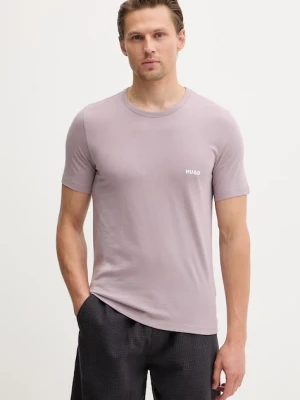 HUGO T-shirt męski bawełniany T-SHIRT RN TRIPLET P 3-pack