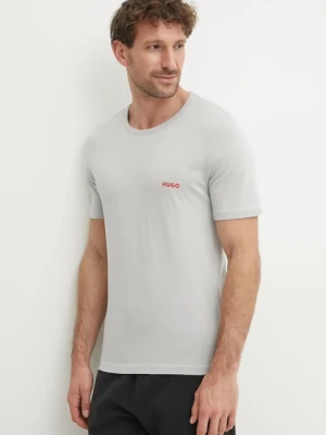 HUGO T-shirt męski bawełniany T-SHIRT RN TRIPLET P 3-pack