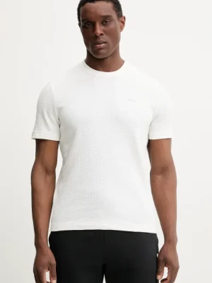 HUGO t-shirt męski kolor beżowy gładki 50532011