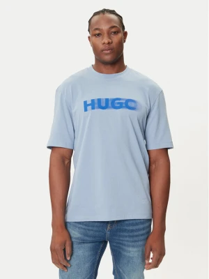 HUGO T-Shirt Nalax 50543493 Błękitny Regular Fit Niebieski jasny