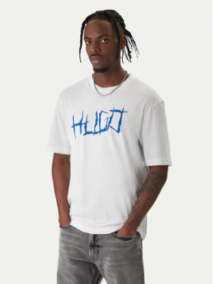 HUGO T-Shirt Namerix 50554350 Biały Regular Fit