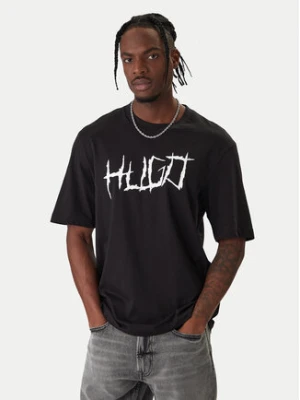 HUGO T-Shirt Namerix 50554350 Czarny Regular Fit