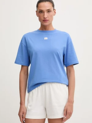 HUGO T-shirt oversize damski z modalem SIGNATURE_TSHIRT