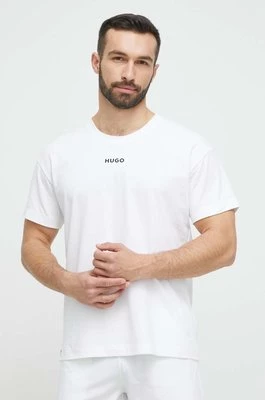 HUGO t-shirt piżamowy kolor biały z nadrukiem 50493057CHEAPER