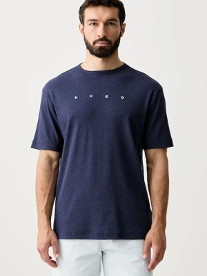 HUGO T-shirt piżamowy męski z bawełną AZURI T-SHIRT