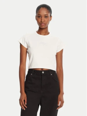 HUGO T-Shirt Rhinestone 50551404 Écru Slim Fit