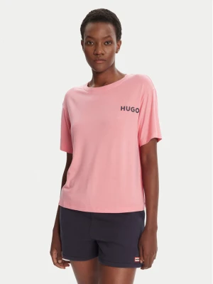 HUGO T-Shirt Unite 50490707 Czerwony Relaxed Fit Różowy