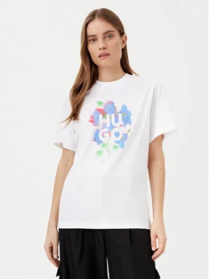 HUGO T-Shirt Vintage 50534545 Biały Boxy Fit