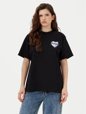 HUGO T-Shirt Vintage 50534545 Czarny Boxy Fit