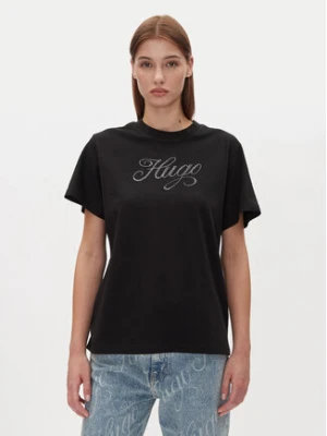 HUGO T-Shirt Vintage Tee 50537239 Czarny Relaxed Fit