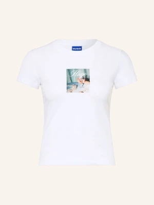 Hugo T-Shirt W Stylu Lat 90. weiss