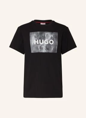 Hugo T-Shirt Wetter schwarz