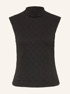 Hugo Top Daired Z Błyszczącą Przędzą schwarz