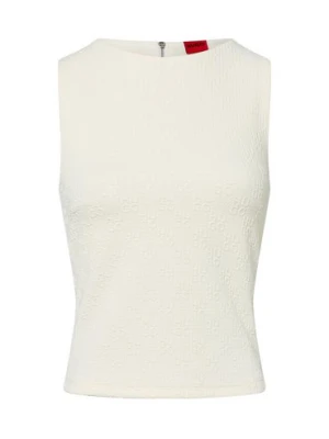 HUGO Top damski - Daironi Kobiety beżowy wypukły wzór tkaniny,