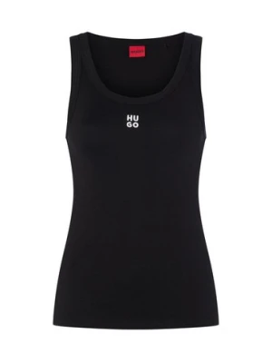 HUGO Top damski - Datamia Kobiety czarny jednolity,