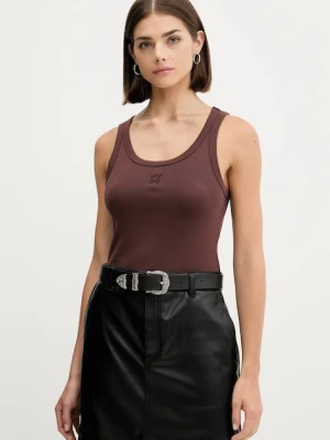 HUGO top damski kolor brązowy 50514489
