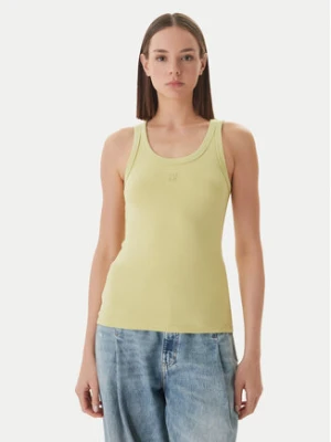 HUGO Top Datamia 50514489 Beżowy Slim Fit