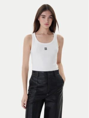 Hugo Top Datamia 50514489 Biały Slim Fit