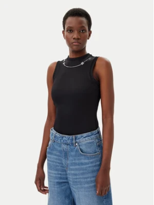 HUGO Top Delanive 50534050 Czarny Slim Fit