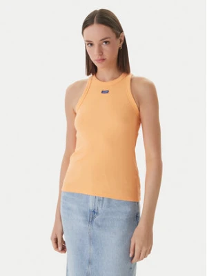 HUGO Top Easy 50508857 Pomarańczowy Slim Fit