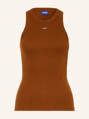 Hugo Top Easy Tank braun BRĄZOWY