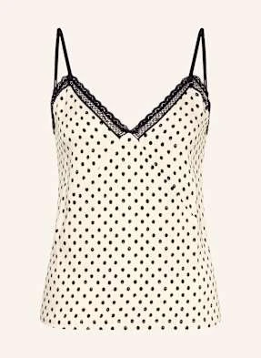 Hugo Top Od Piżamy Polka Dot weiss