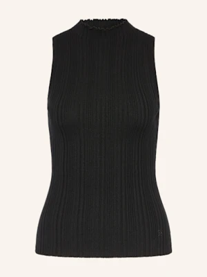 Hugo Top Z Dzianiny Sarepilk schwarz