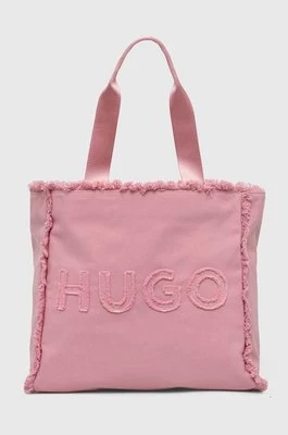 HUGO torebka kolor różowy 50516662