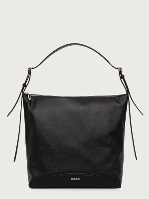 HUGO torebka shopper damska z imitacji skóry Lucya_Hobo czarny