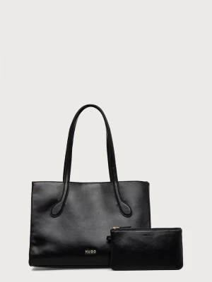 HUGO torebka tote damska z imitacji skóry Cymbeline_SM Tote czarny