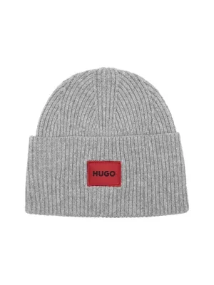 HUGO Wełniana czapka Saffa