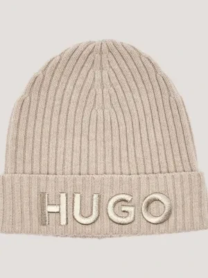HUGO Wełniana czapka Unisex X