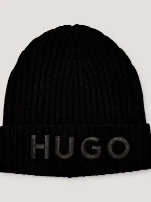 HUGO Wełniana czapka Unisex X