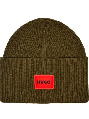 HUGO Wełniana czapka Xaff 6