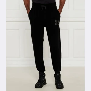 HUGO Wełniane spodnie dresowe San Steero-L | Loose fit