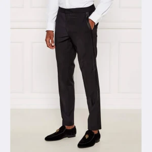 HUGO Wełniane spodnie Hesten224E1X | Extra slim fit